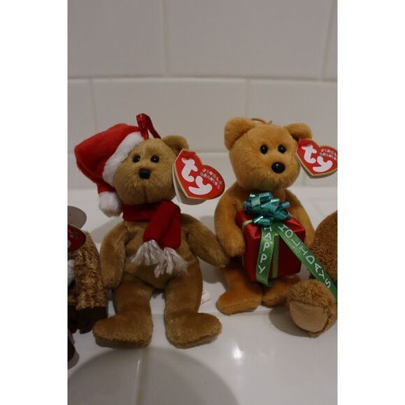 Ty Beanie Babies Jingle Beanies Christmas Teanie Beanies - Picture 3 of 9